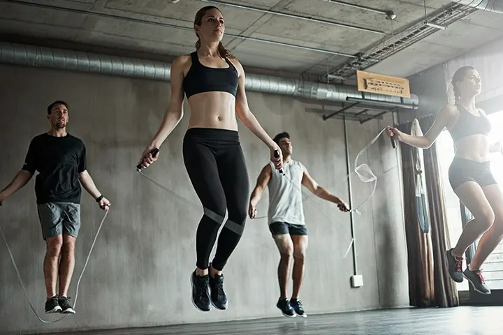 Jumping with the Rope in group