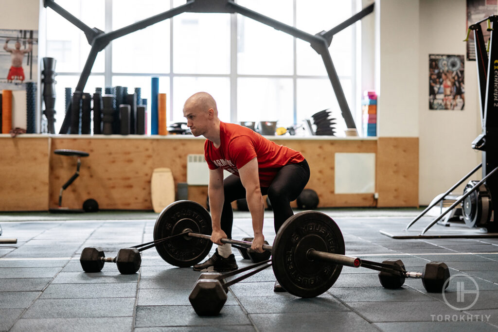 Performing Sumo Deadlifts With Resistance Bands