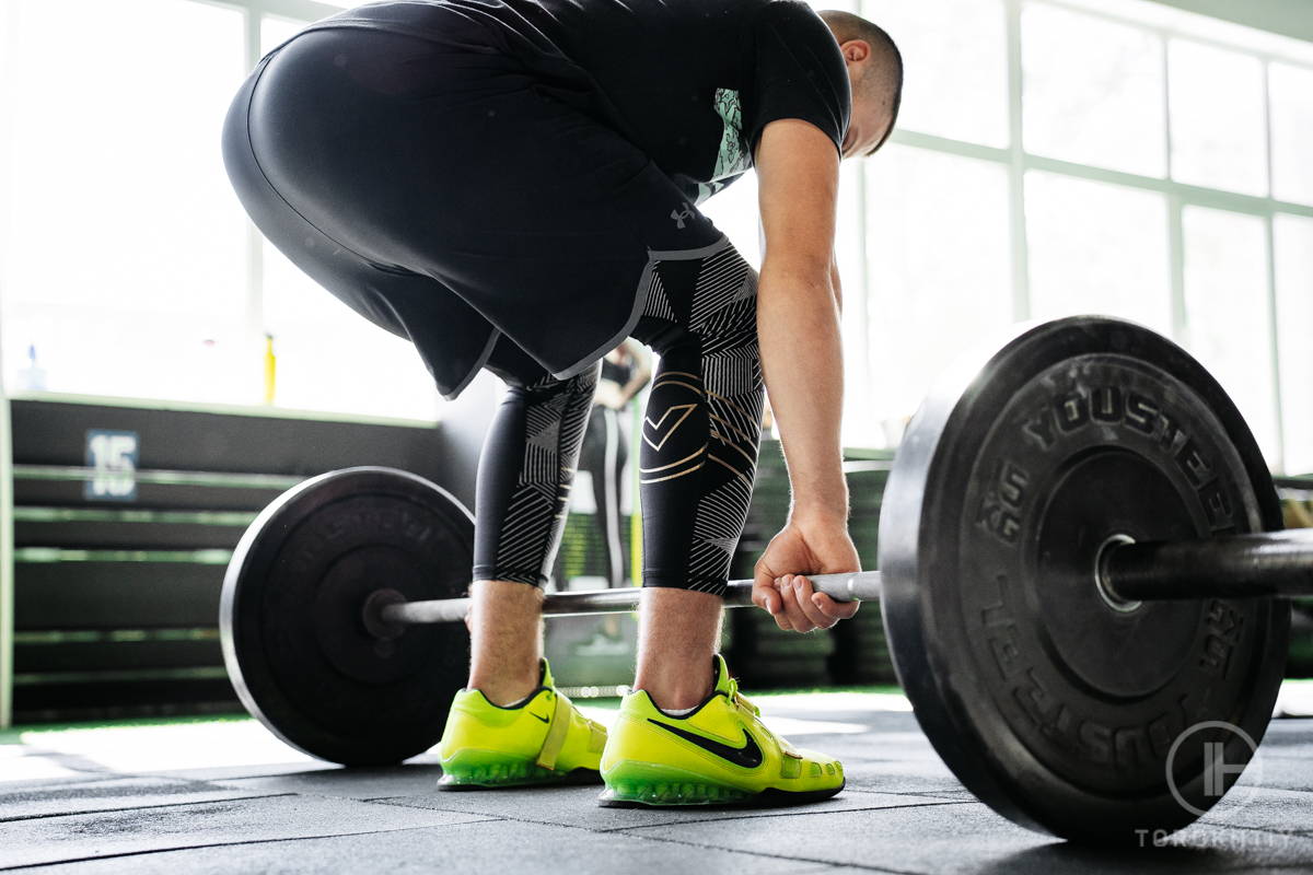 WBCM Deadlift in gym back view