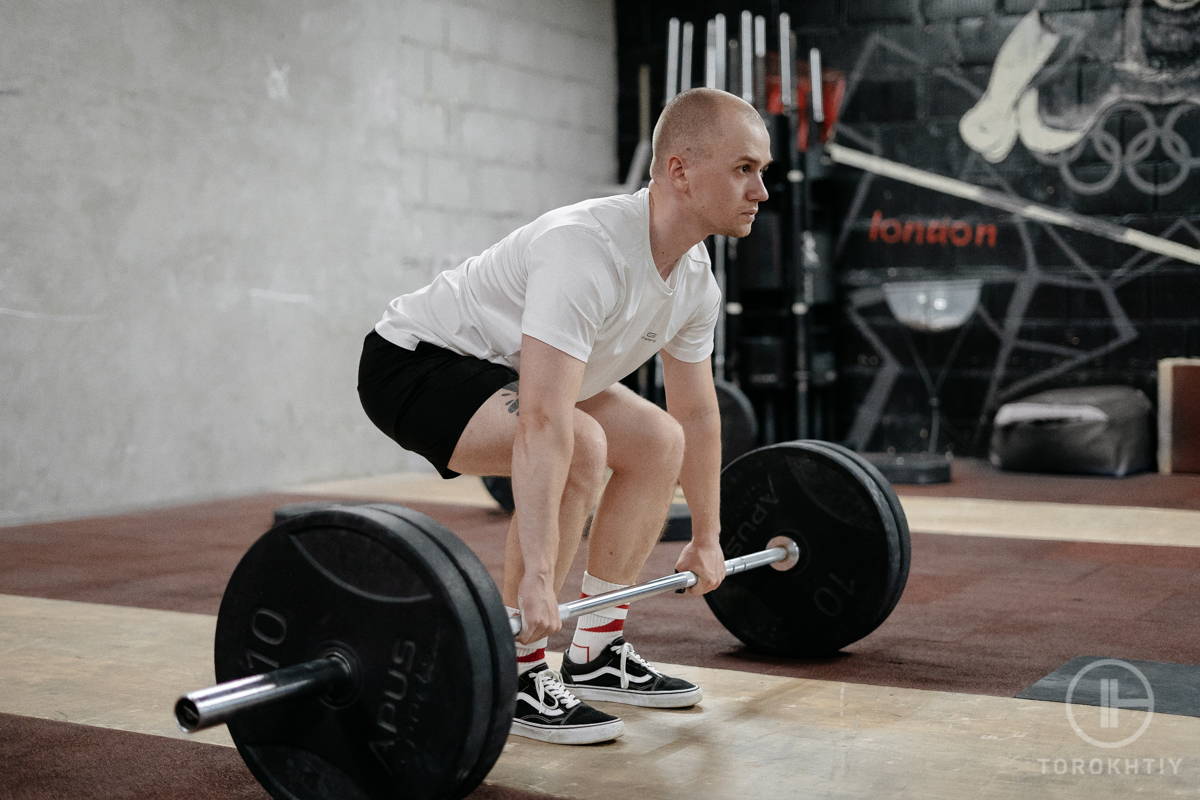 WBCM Deadlifting on the platform