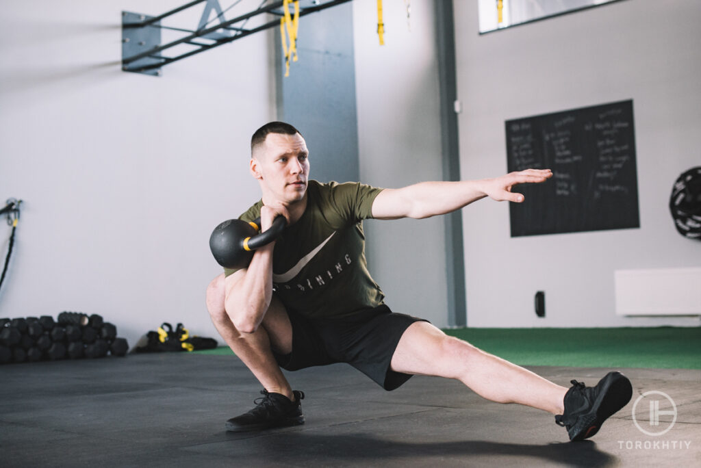 kettlebell leg and shoulder workout