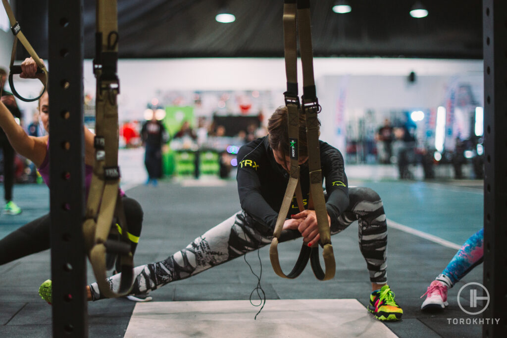 Athlete Doing Strengthing Exercises 