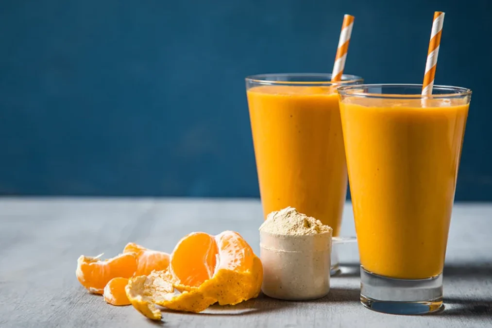 Orange Protein Shakes