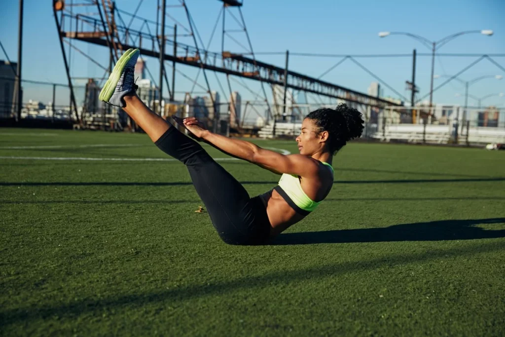 Female Crunches Workout