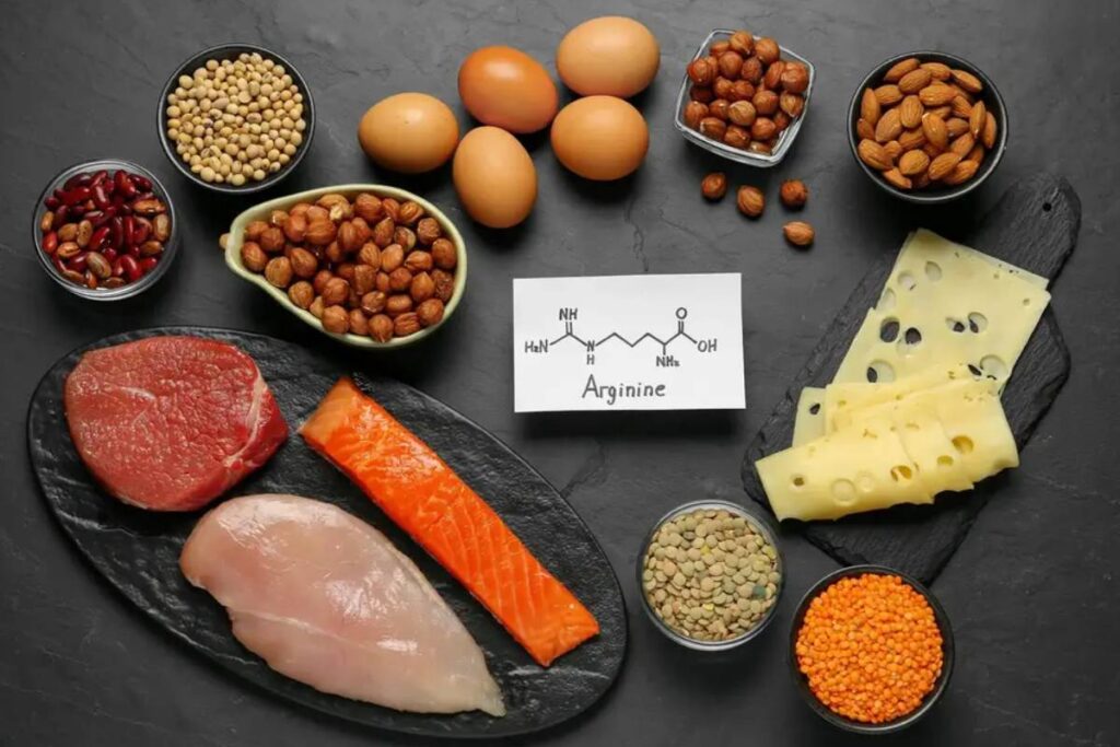 What are the foods highest in L-Arginine?