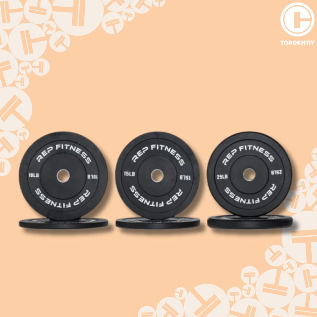 Rep Fitness Black Bumper Plates