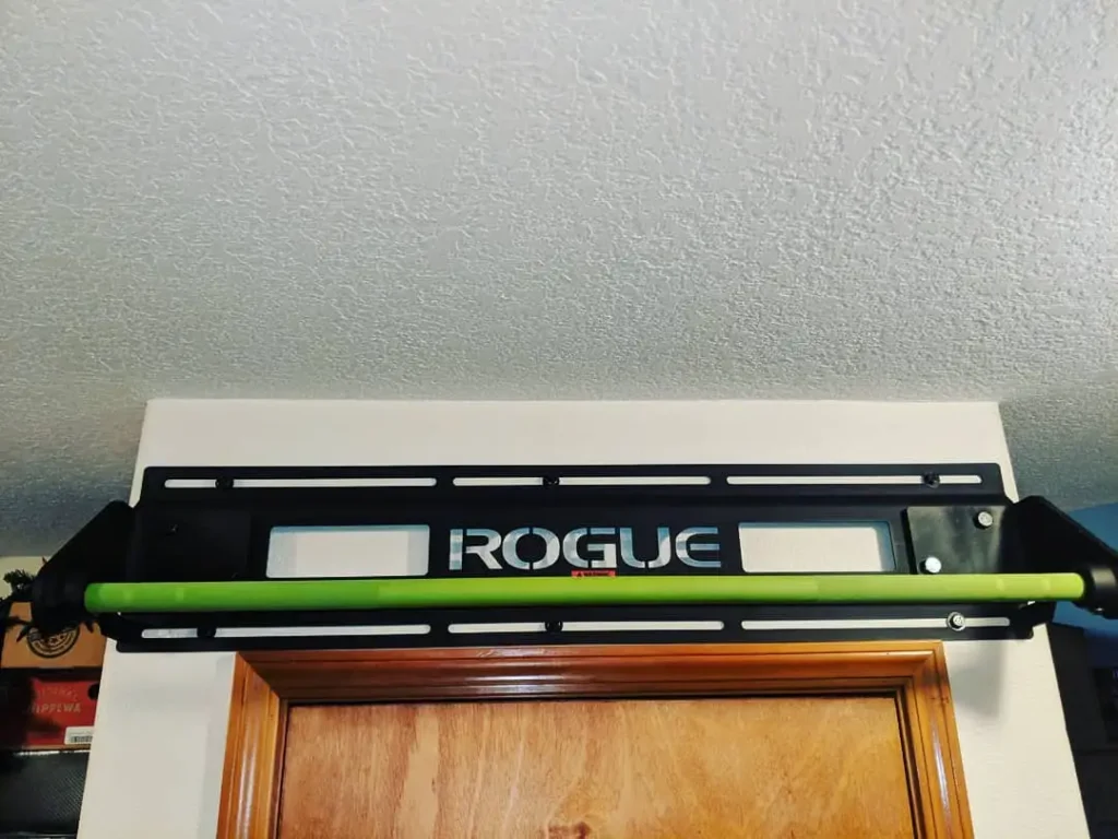 Performing Rogue Pull up Bar