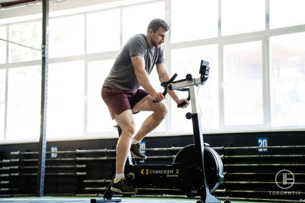 Cardio training in gym