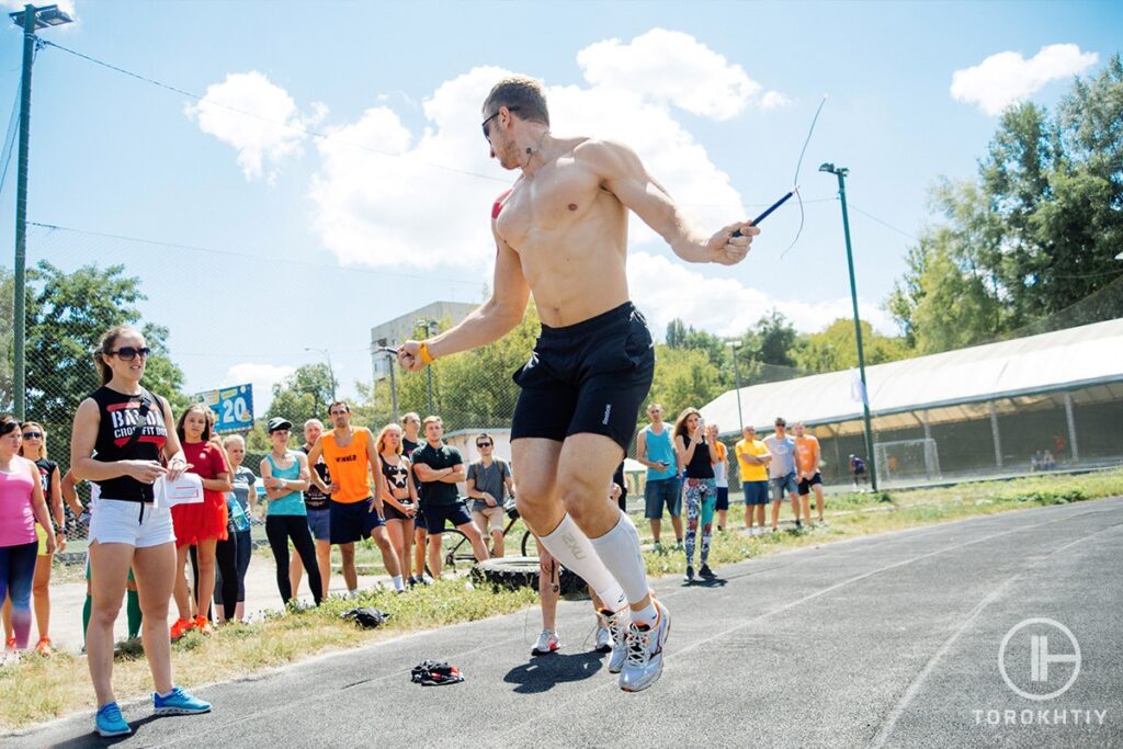 Man wears best shoes for jumping