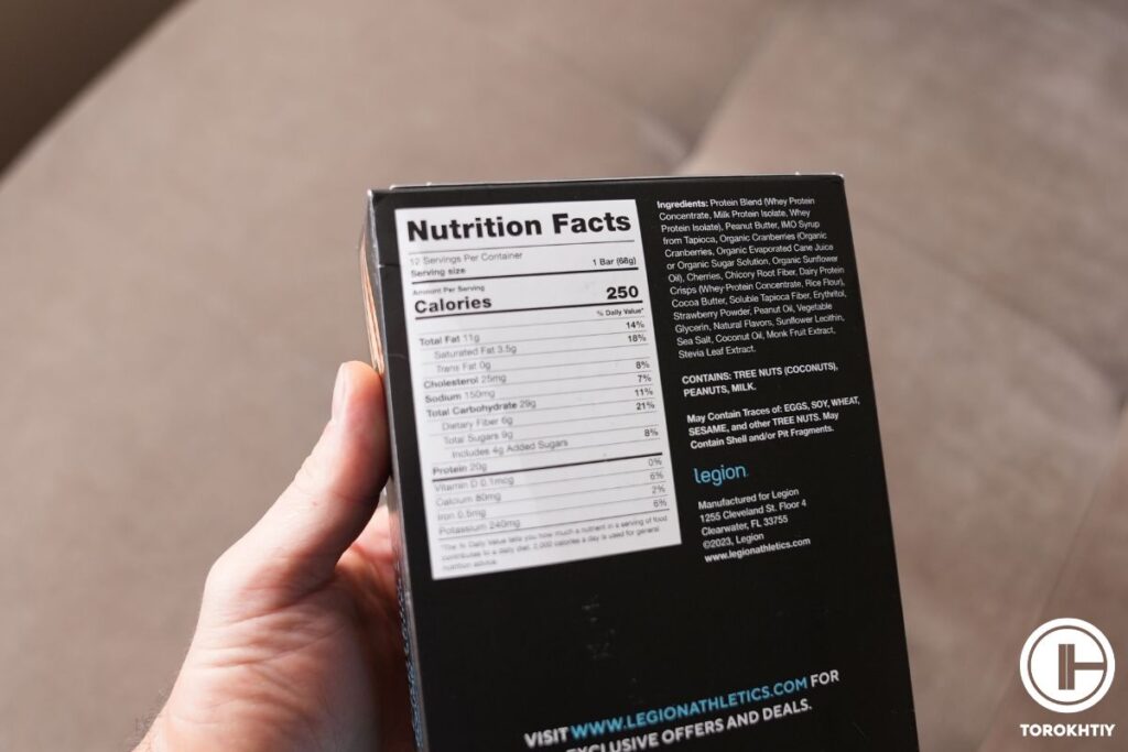 protein bars ingredients