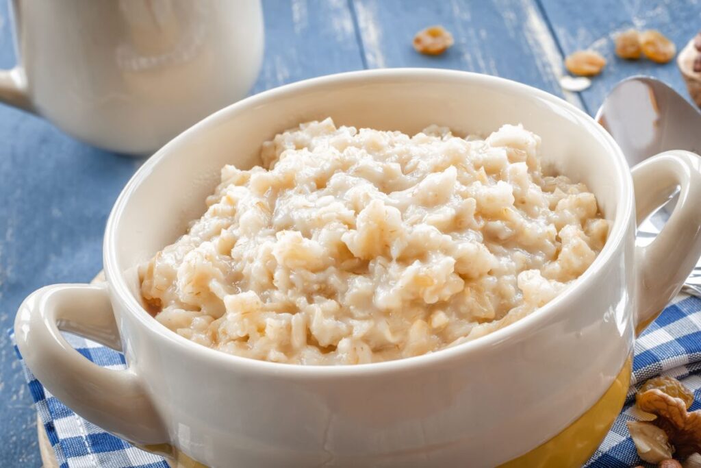 oatmeal served in bowl