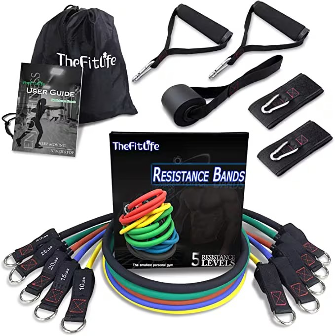 TheFitlife Exercise Resistance Bands With Handles