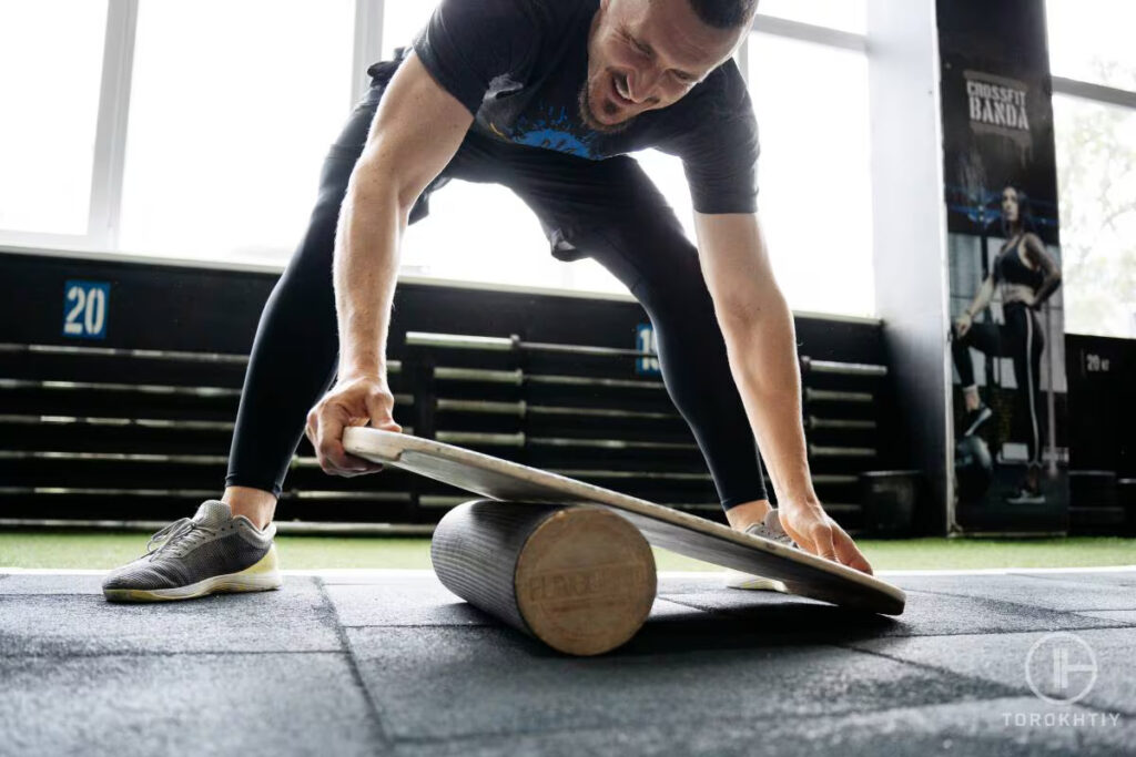 preparing balance board