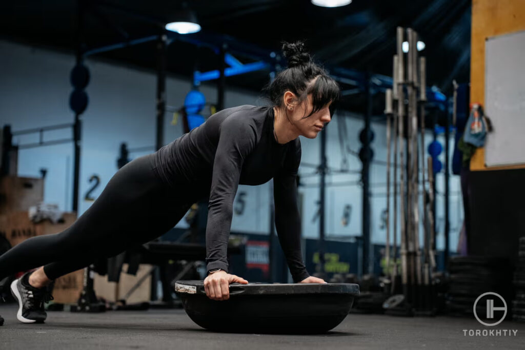 plank with bosu