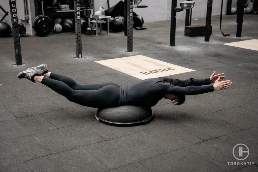 exercising with bosu ball