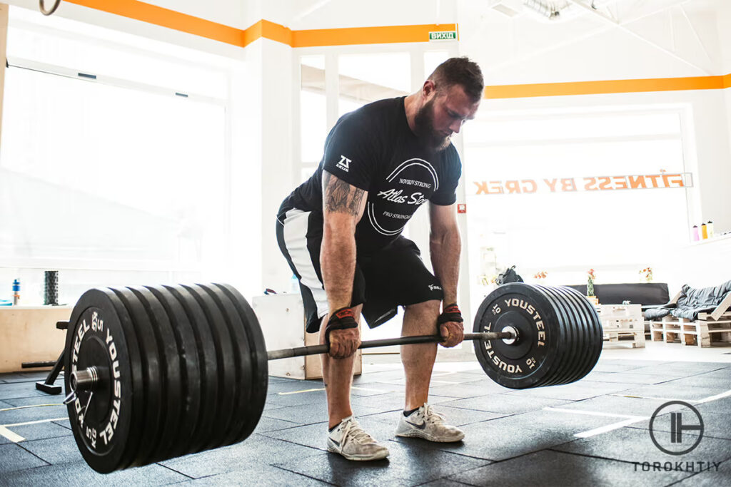 weightlifting in gym