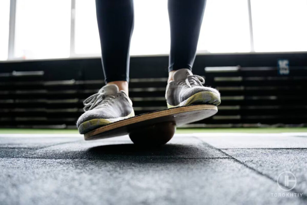 balance board in use