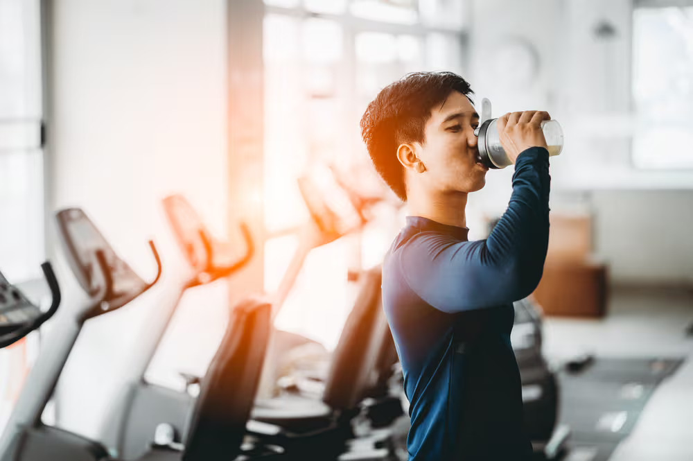 drinking water during training