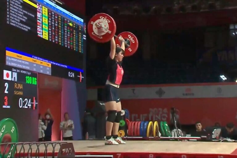 2024 IWF Asian Championships: Runa Segawa Got Silver in the Clean and Jerk 71 kg Women’s Event