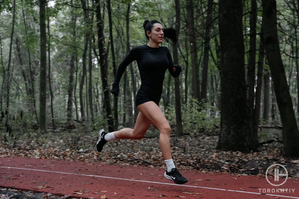 woman running