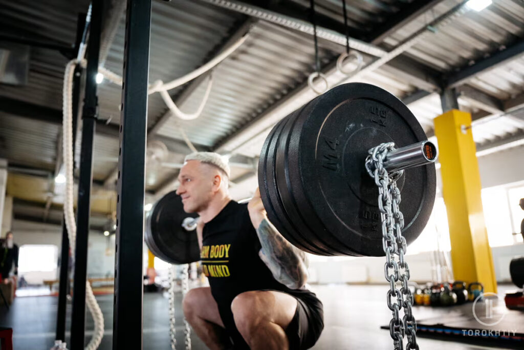 athlete back squat