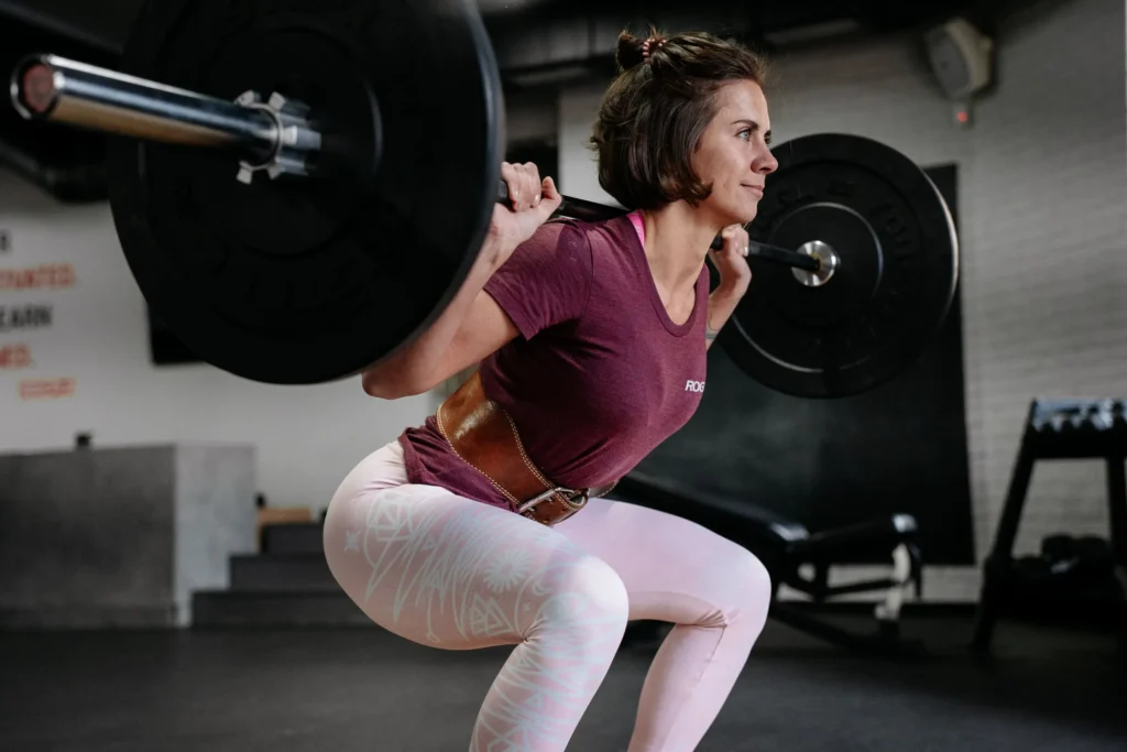 Woman's Back Squats