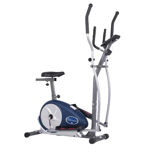 Body Champ 2 in 1 Upright Exercise Bike + Elliptical Trainer