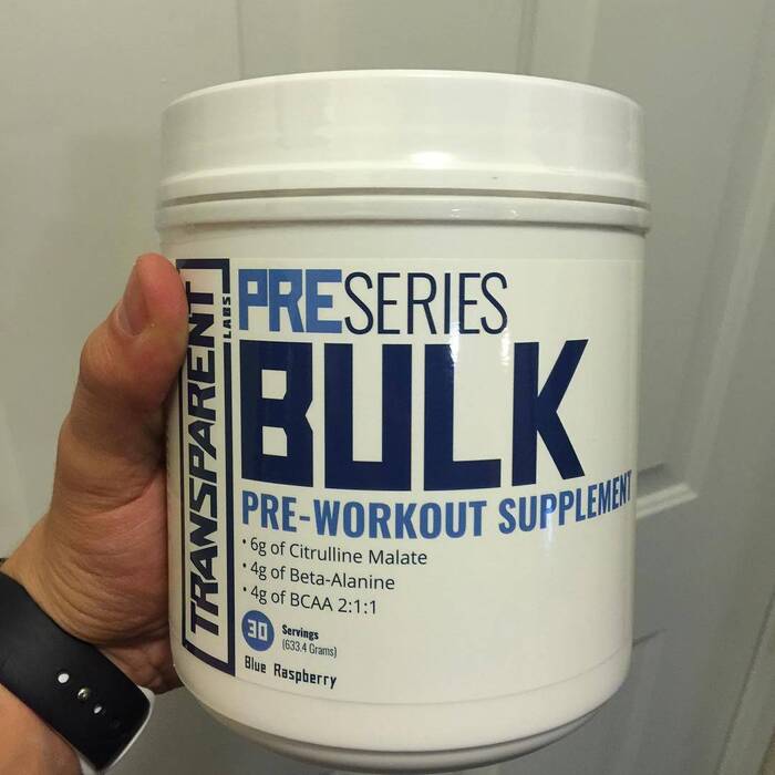 Transparent Labs BULK Pre-Workout Supplement