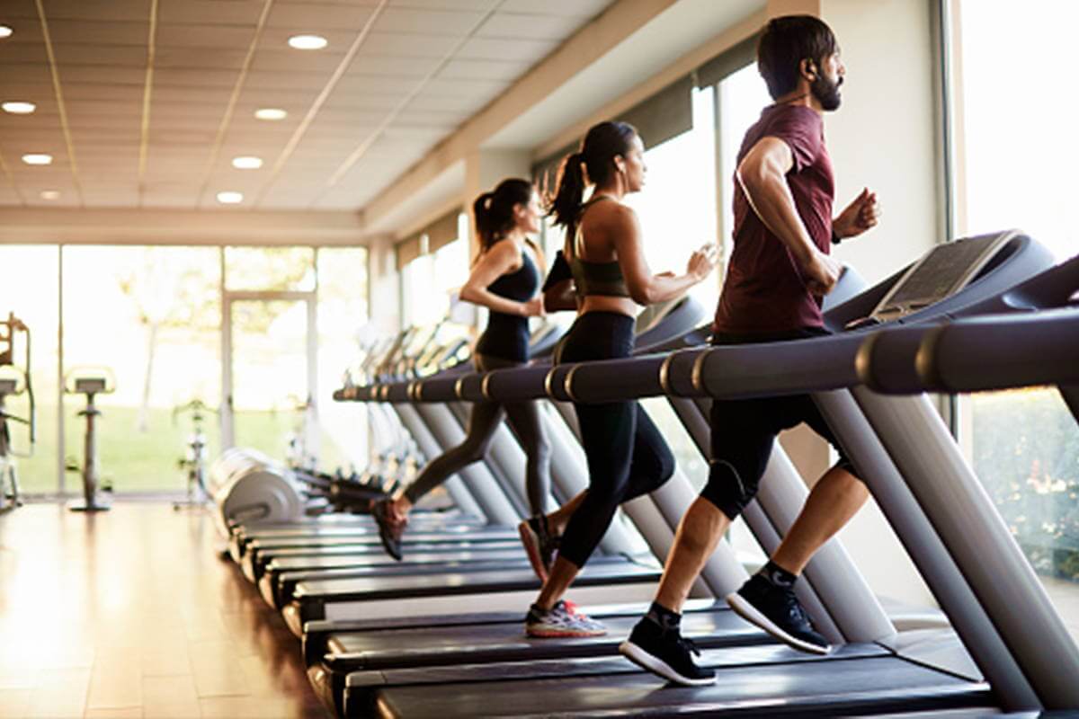 Athletes Running on Treadmills