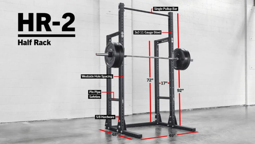 Athlete with Barbell and Rack