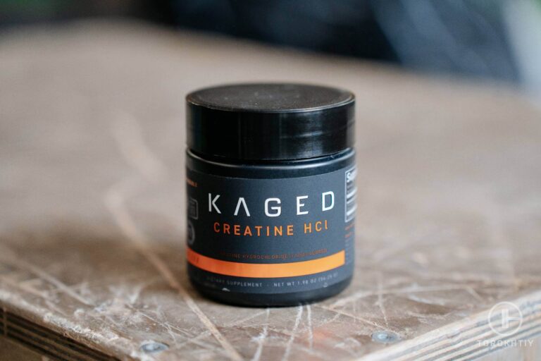 kaged creatine hcl item on table