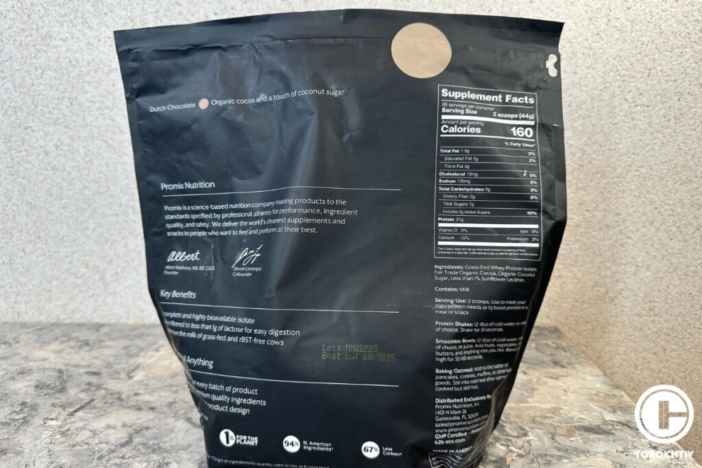 promix protein ingredients