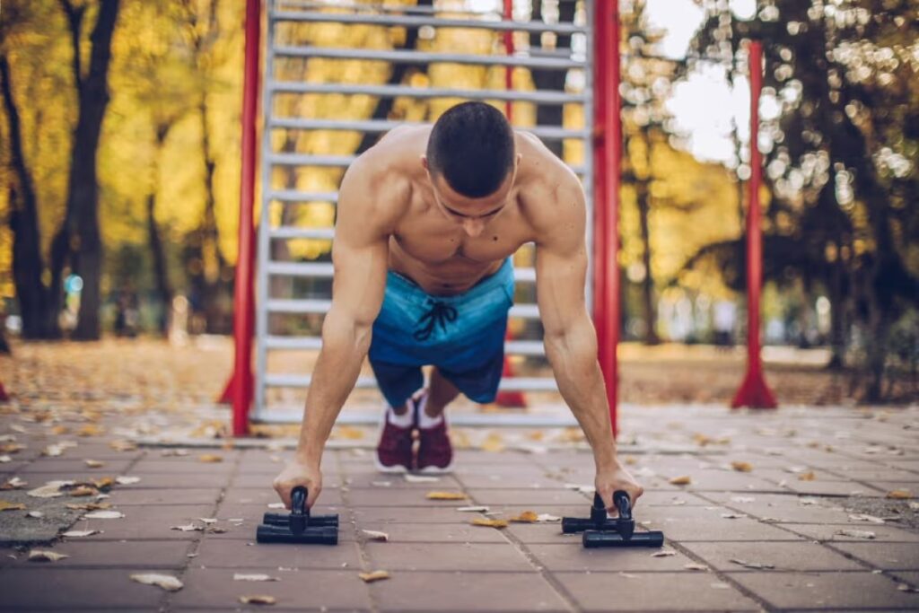 push up bar benefits