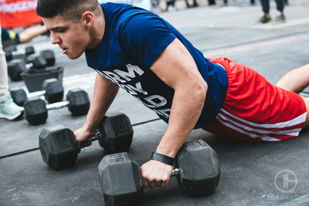 rubber hex dumbbells workout