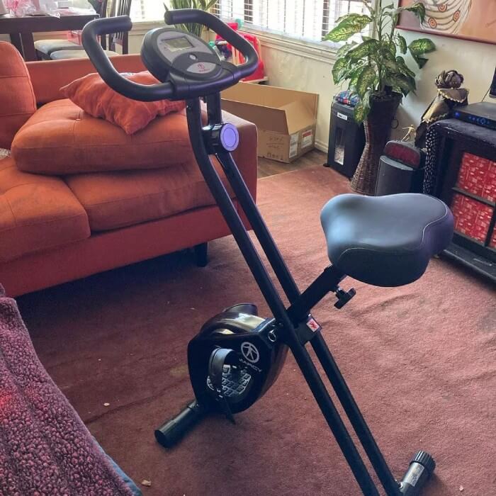 Marcy Foldable Upright Exercise Bike instagram