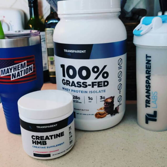 Customer shows transparentlabs protein