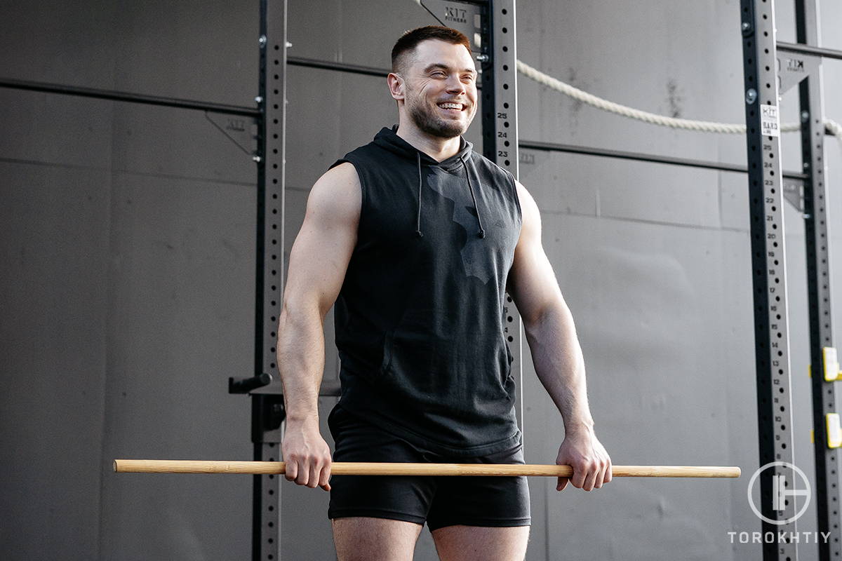 Oleksiy Torokhtiy workout in the gym