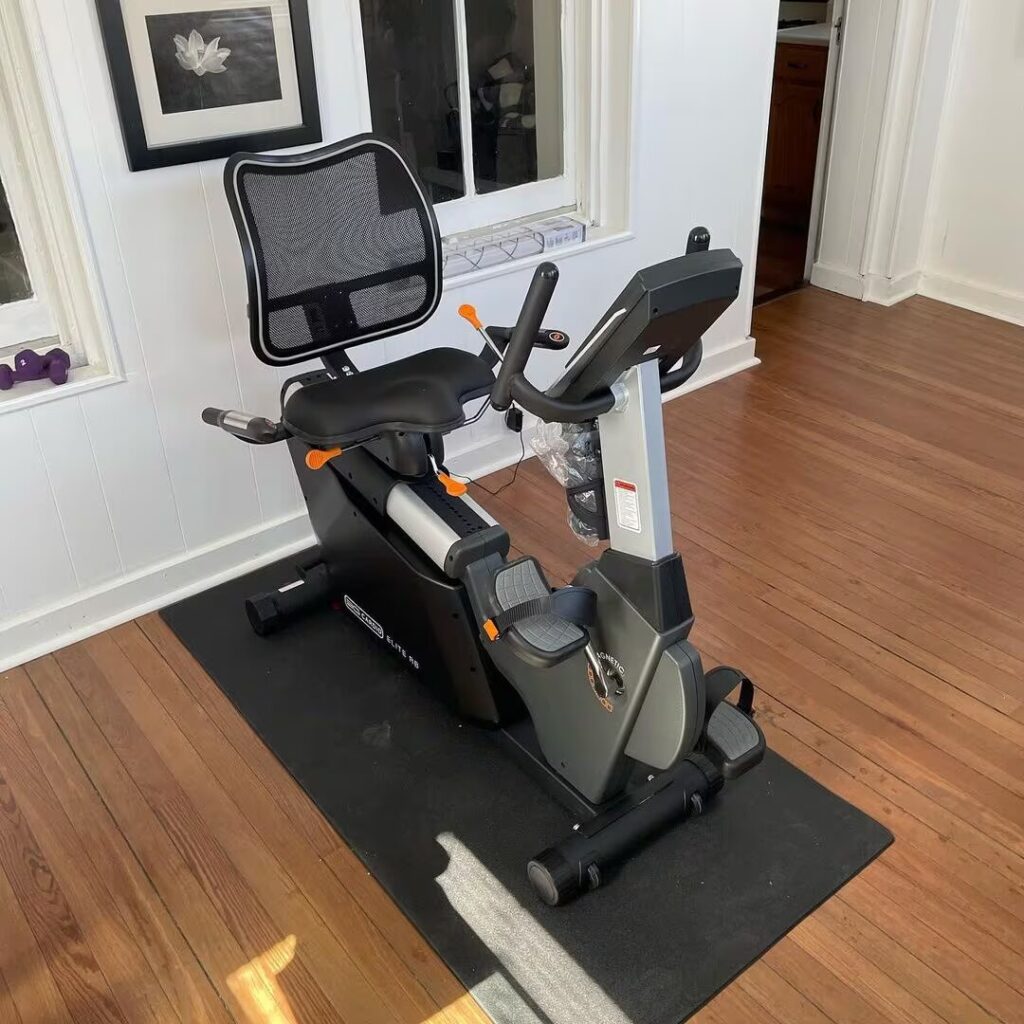 exercise bike in room