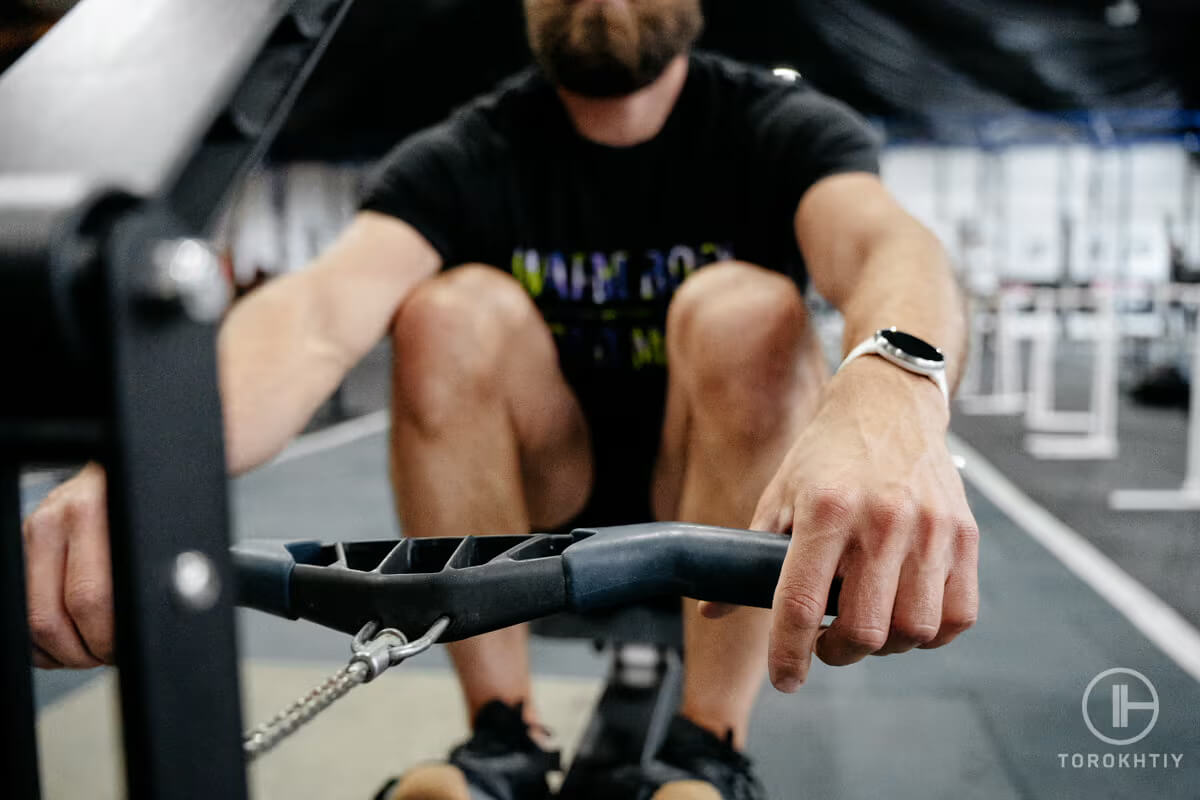  Concept2 Model D Rower and athlete working out