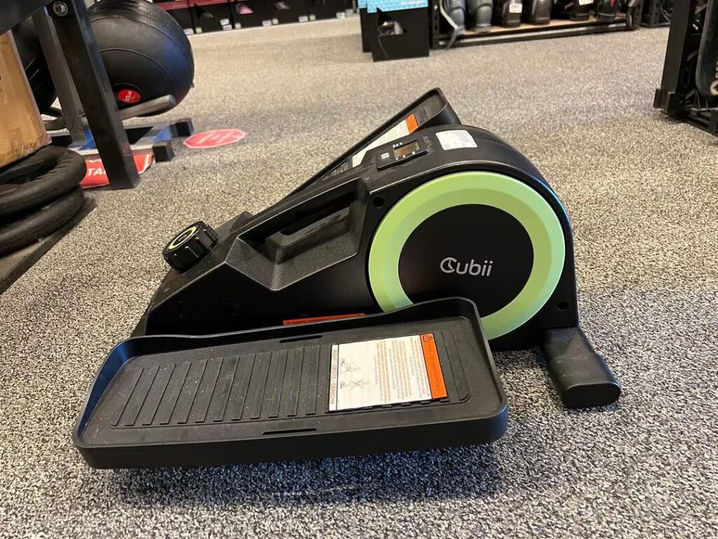 CUBII JR1 Under-Desk Elliptical in gym