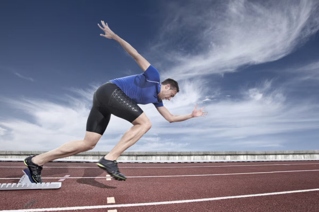 Sprinting Start on Stadium