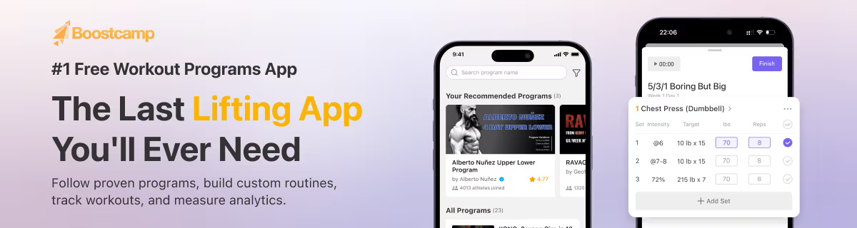 Boostcamp lifting app