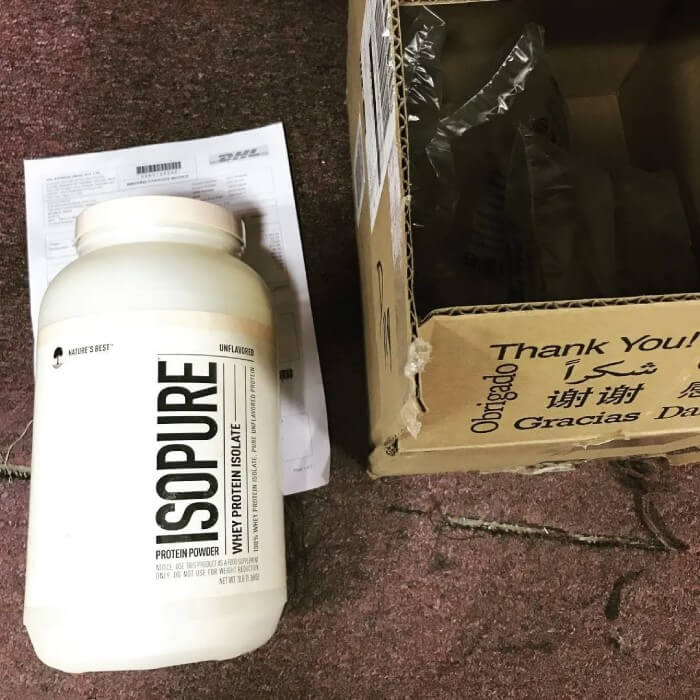 Isopure Zero Carb instagram