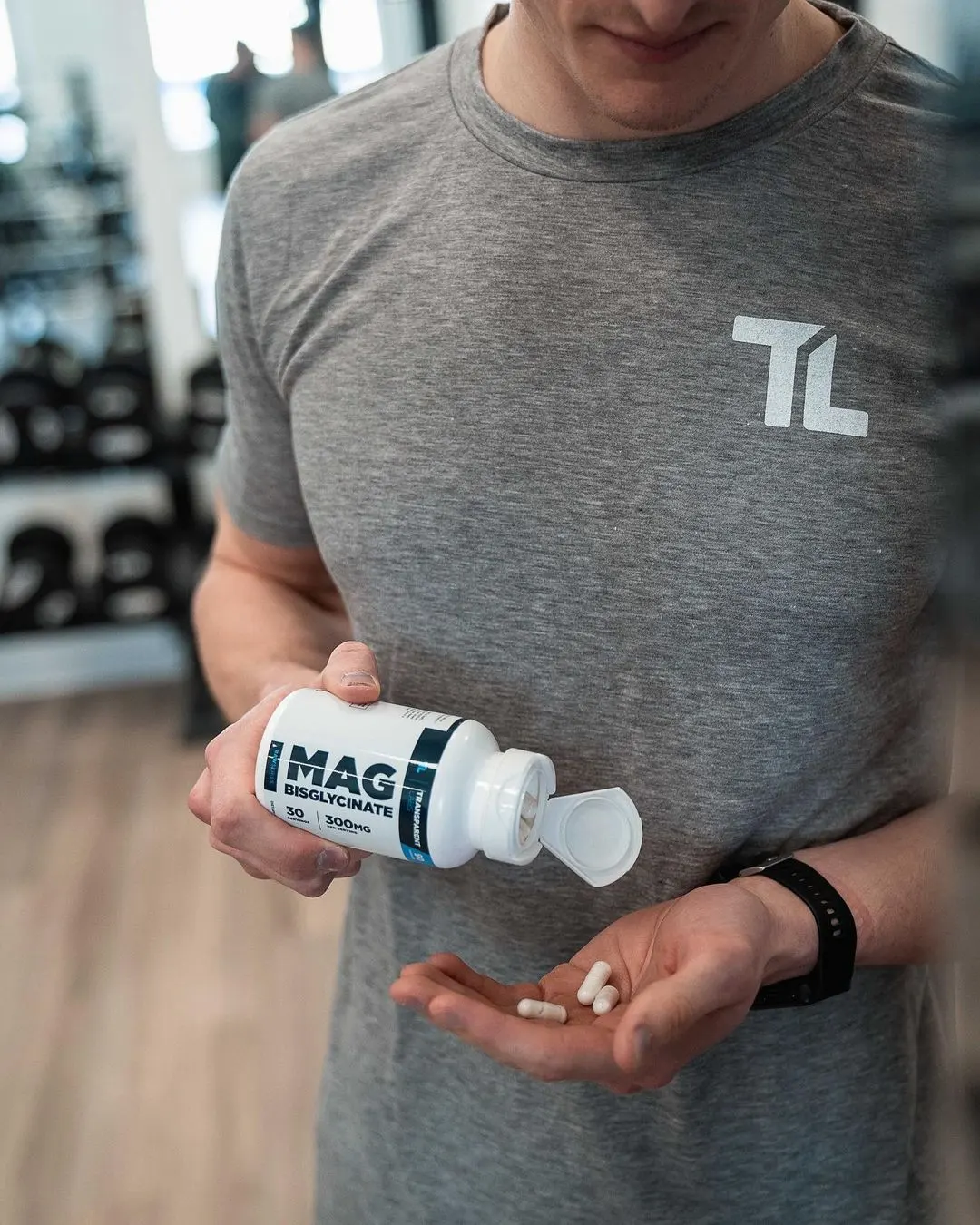 man taking transparentlabs supplement