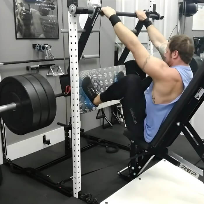 Performing STEALTH LEG PRESS