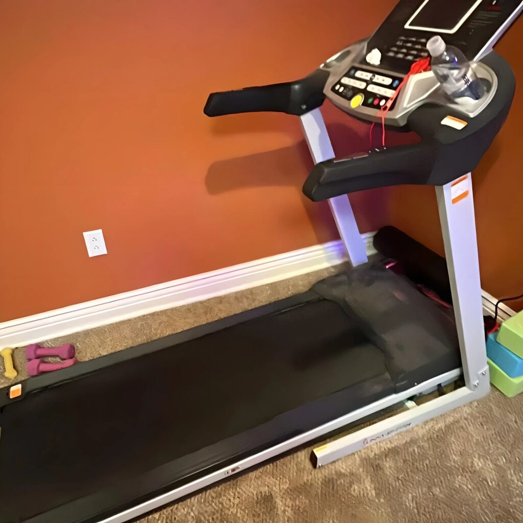 sunny treadmill in use