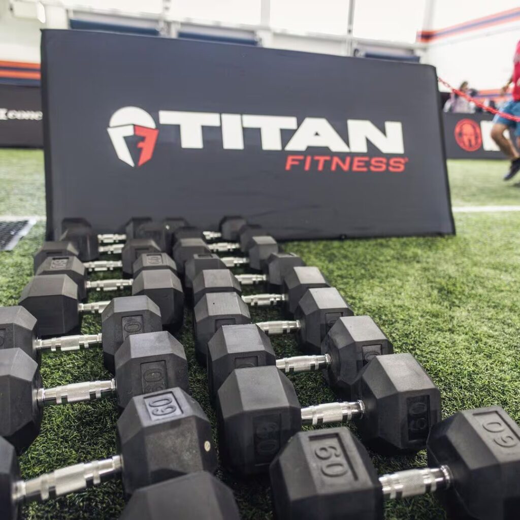 Titan fitness hex dumbbells insta