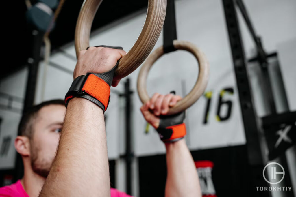 lifting gloves during workout