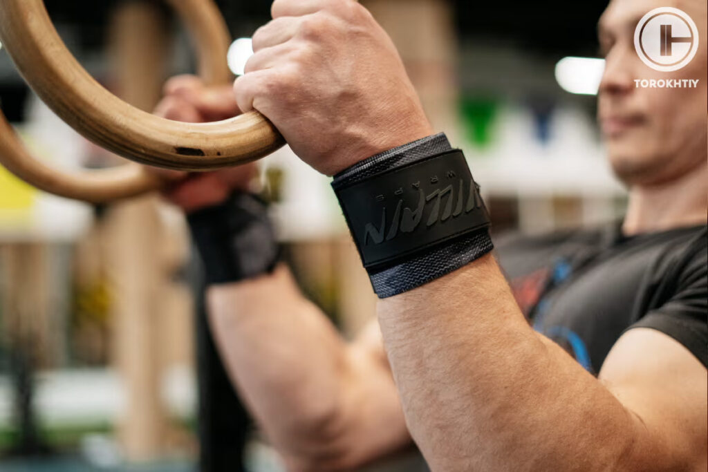 training using wrist wraps