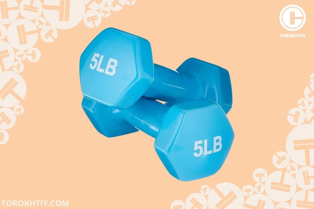 Amazon Basics Vinyl Hexagon Dumbbells